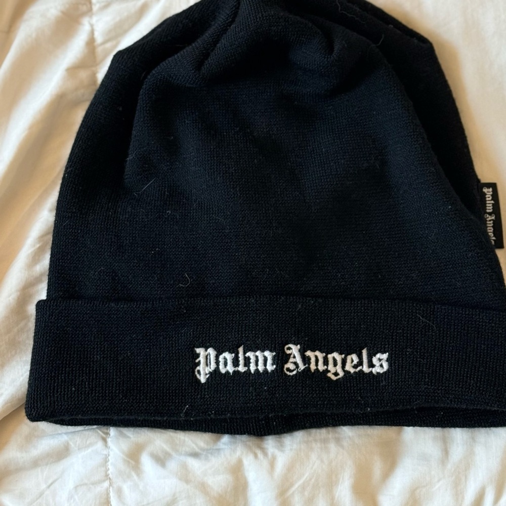 Palm Angels Classic Black Knit Hat